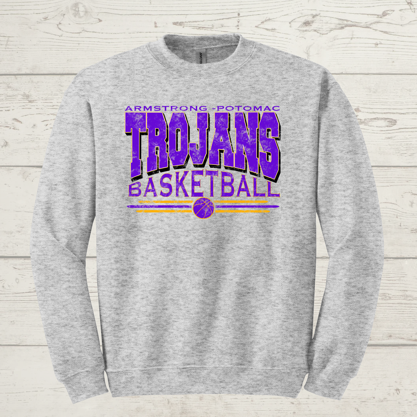 Trojans Baskeball Vintage Hoodie