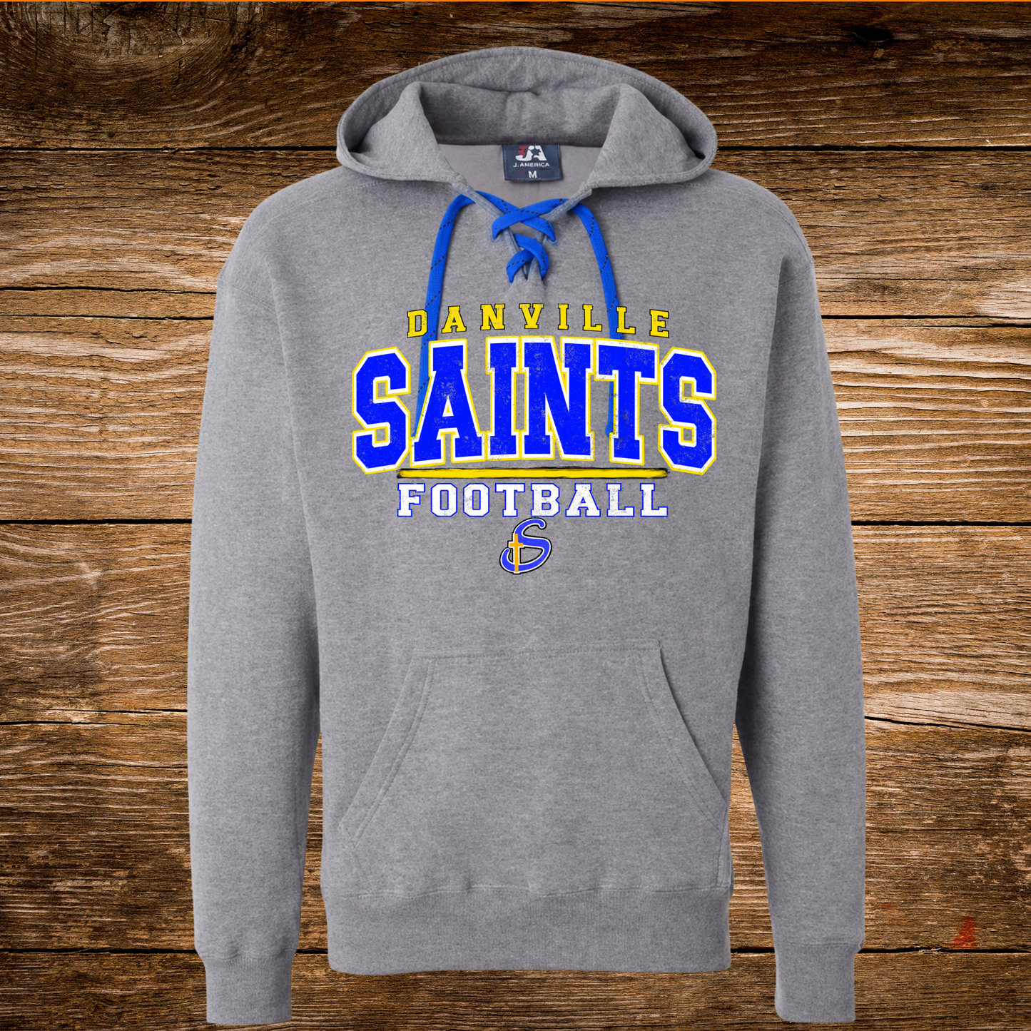 Saints Lace-Up Hoodie