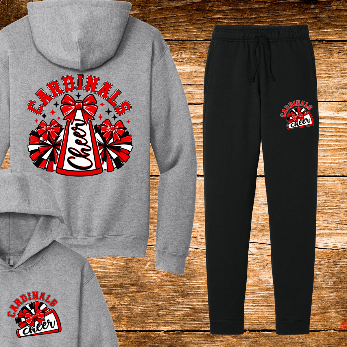 Cardinals Cheer Hoodie/Jogger Bundle