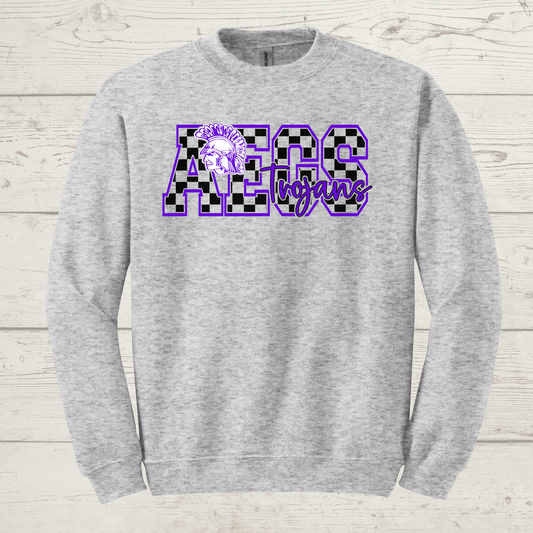 AEGS Checkered Crewneck