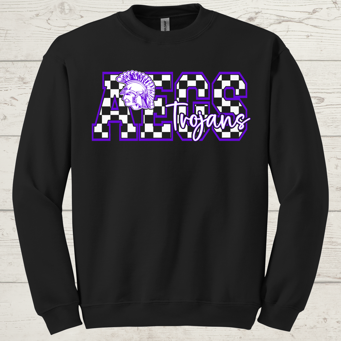 AEGS Checkered Crewneck