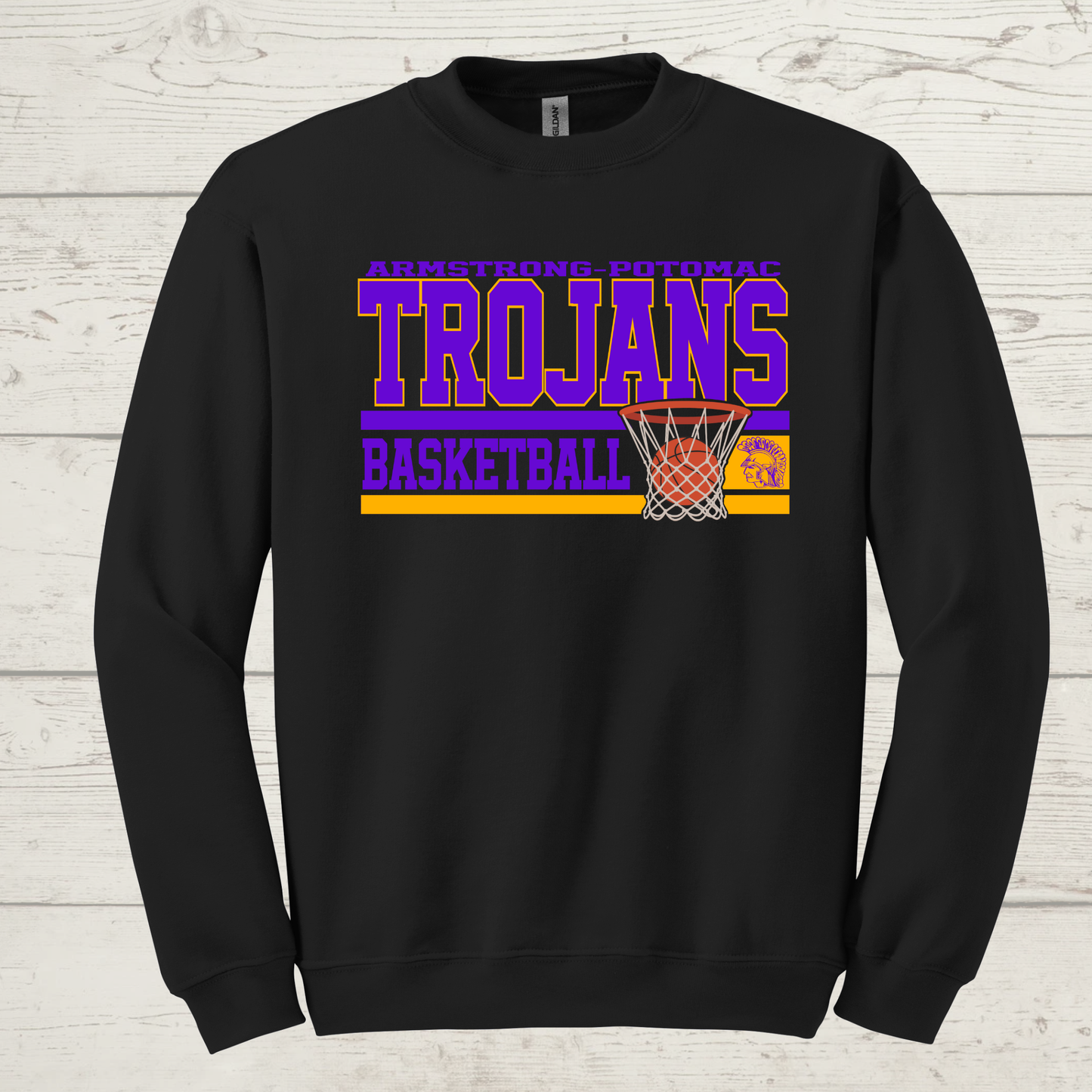 Trojans Basketball 2 Crewneck