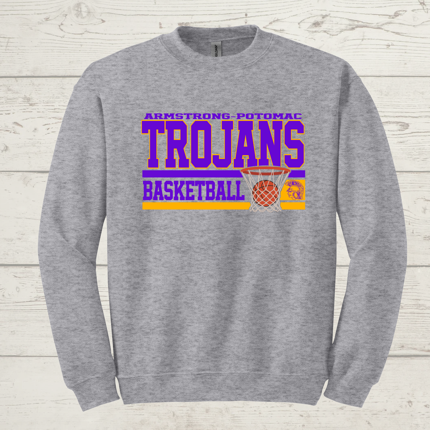 Trojans Basketball 2 Crewneck