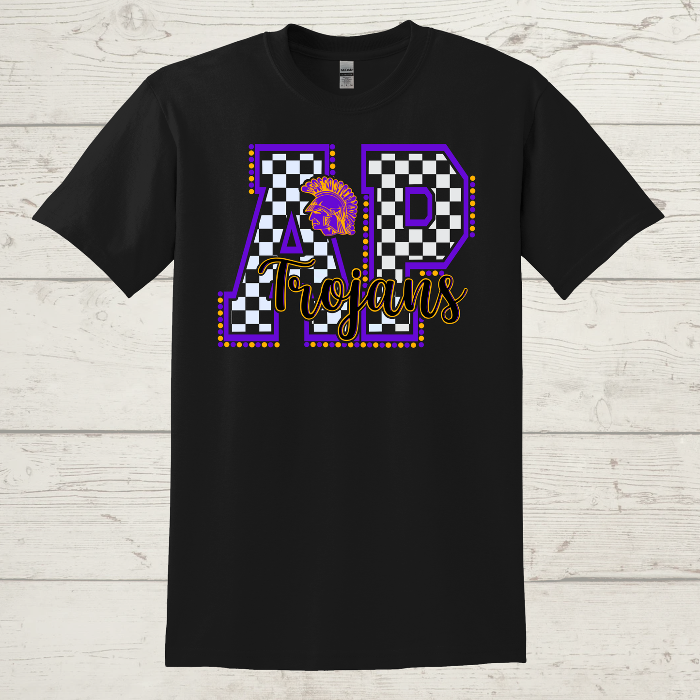AP Trojans Checkered T/Crew/Hoodie