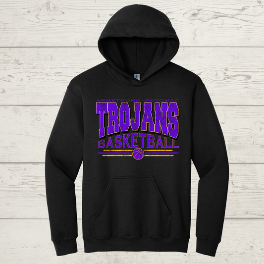 Trojans Baskeball Vintage Hoodie