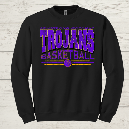Trojans Basketball Vintage Crewneck