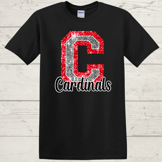 Cardinals Faux Sequin T-Shirt