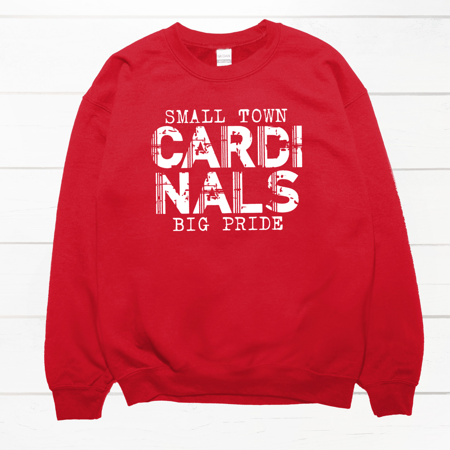 Cardinals Small Town Big Pride Crewneck