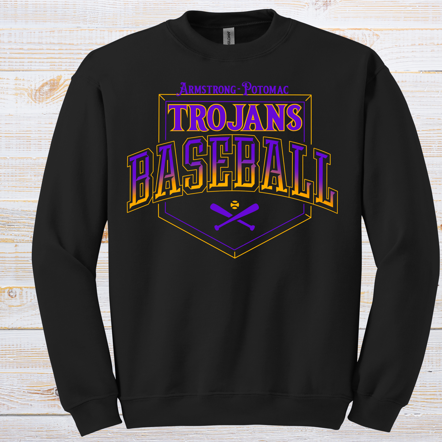 Trojans Baseball Fade