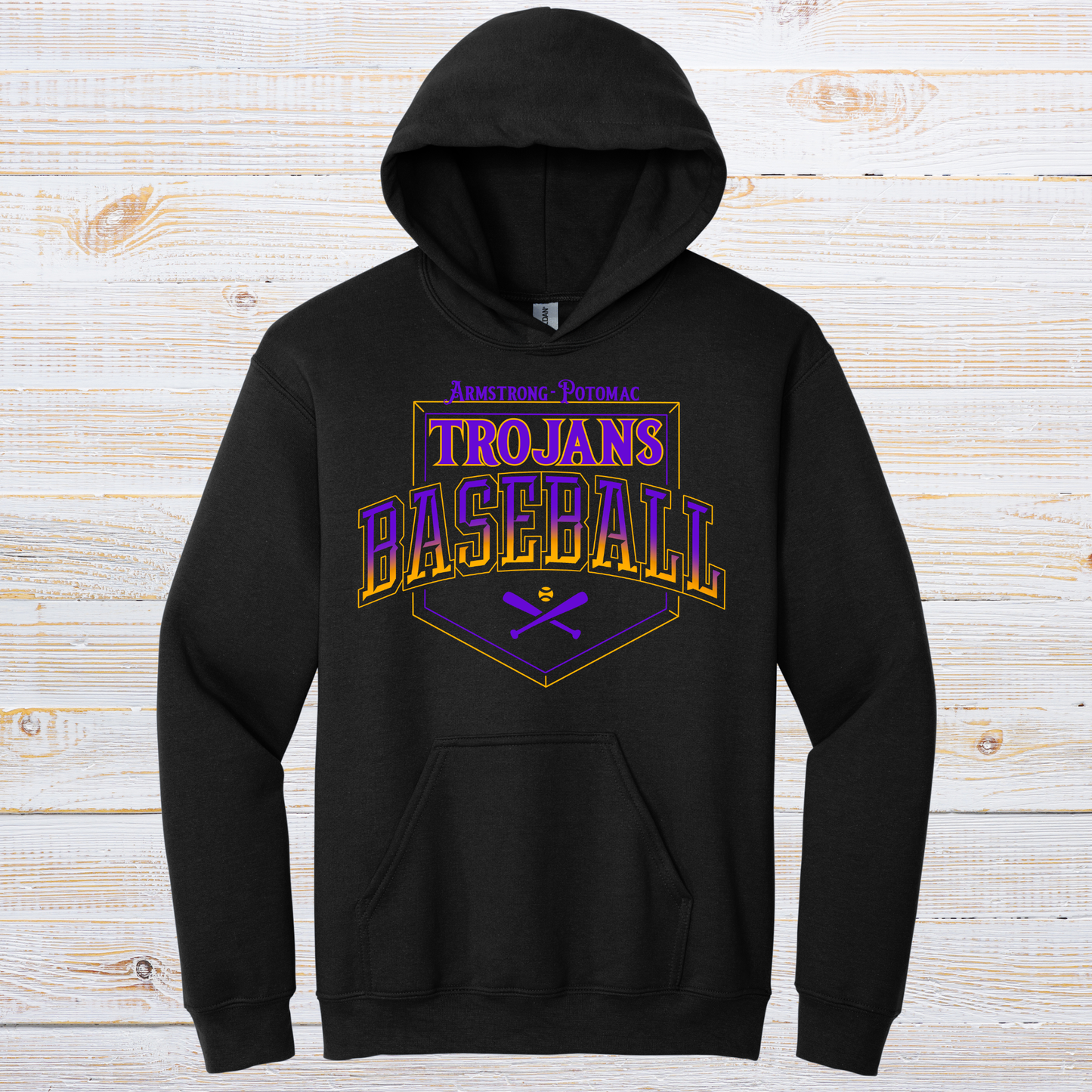 Trojans Baseball Fade
