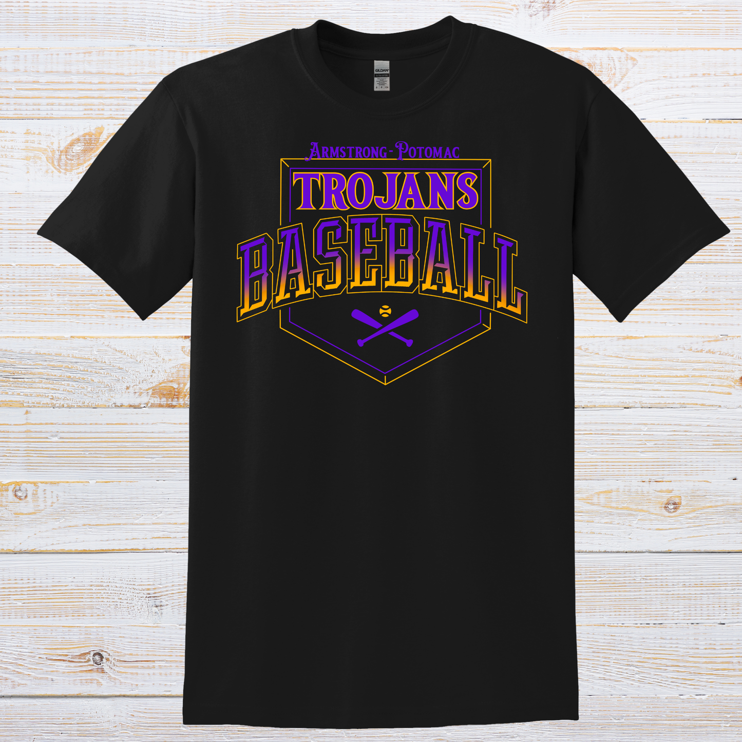 Trojans Baseball Fade