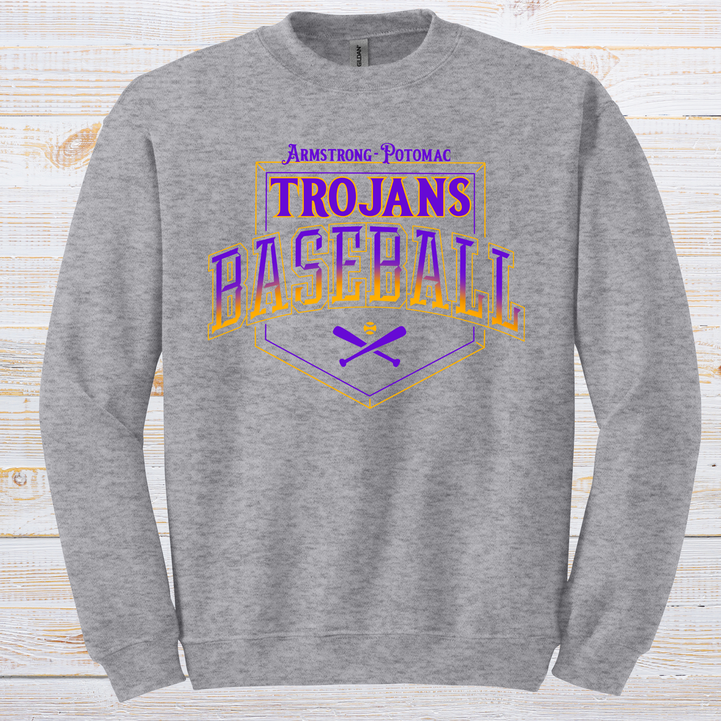 Trojans Baseball Fade