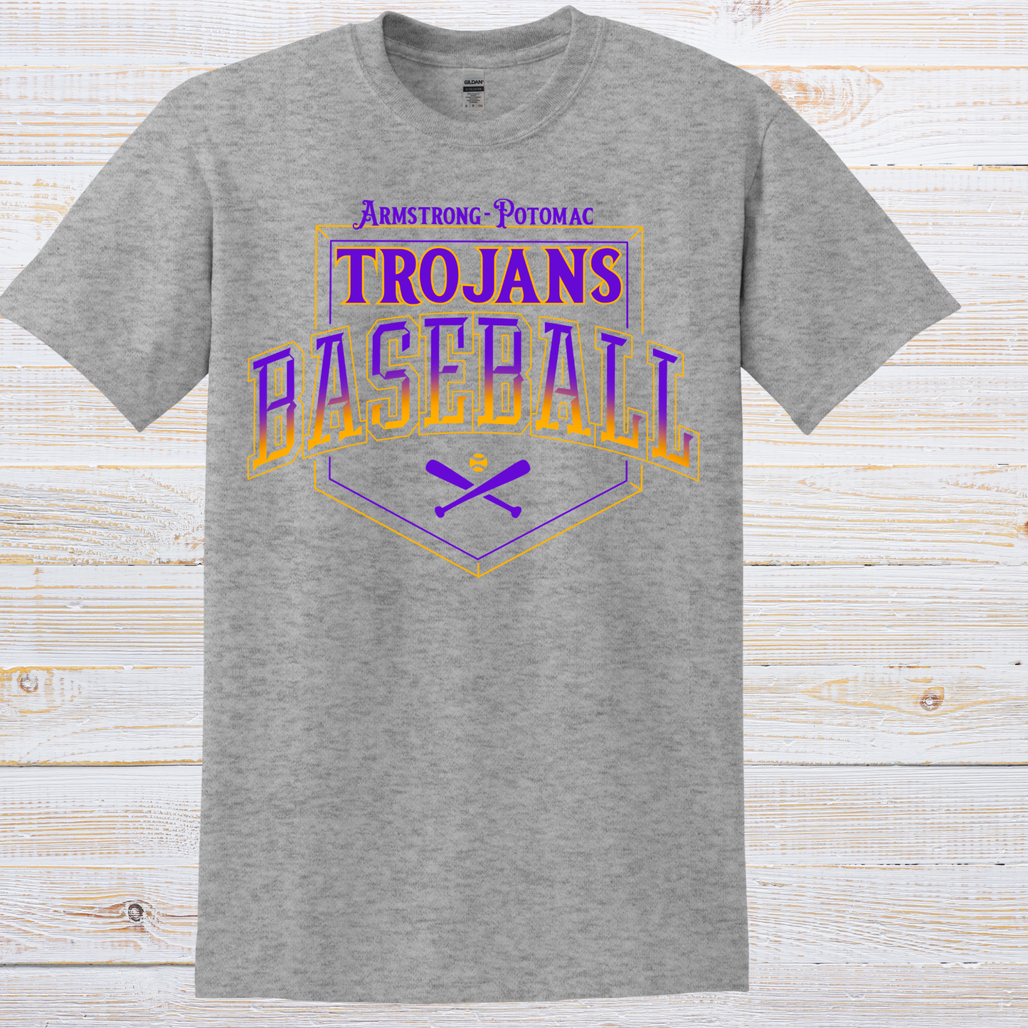 Trojans Baseball Fade