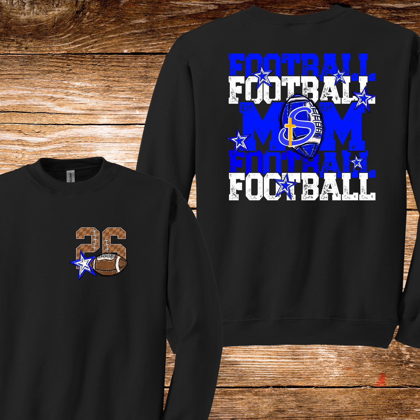 Saints Football Mom2 T-Shirt/Crewneck/Hoodie