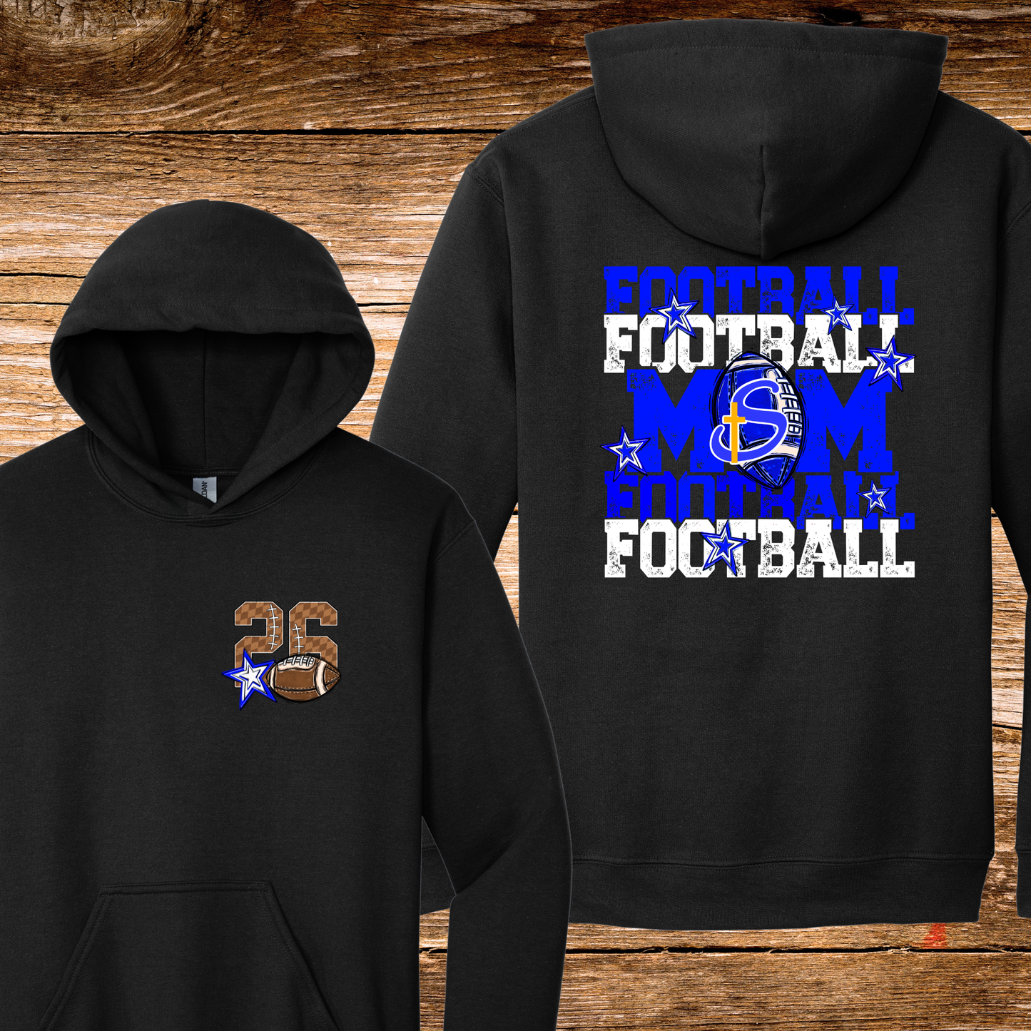 Saints Football Mom2 T-Shirt/Crewneck/Hoodie