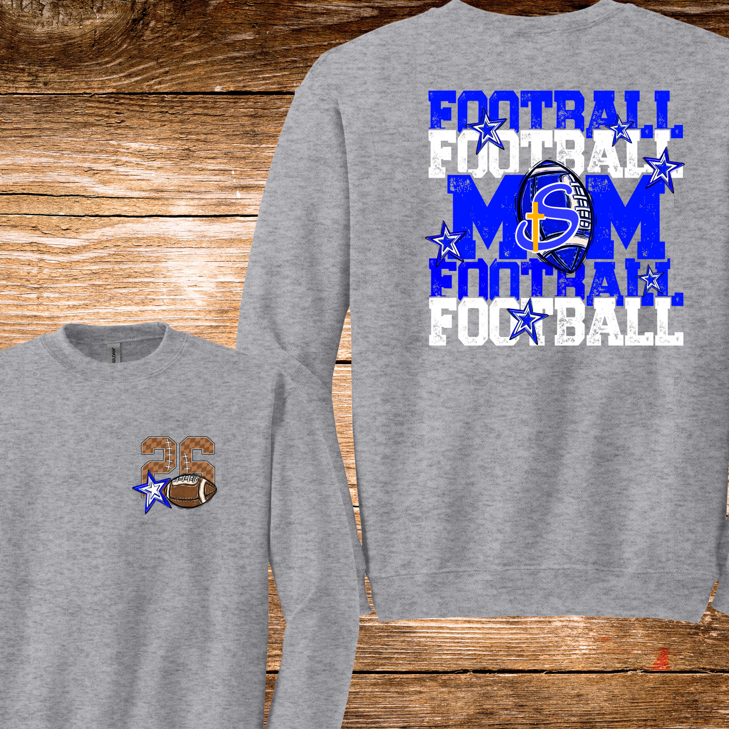 Saints Football Mom2 T-Shirt/Crewneck/Hoodie