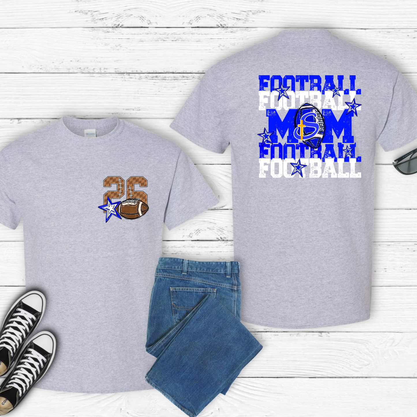 Saints Football Mom2 T-Shirt/Crewneck/Hoodie