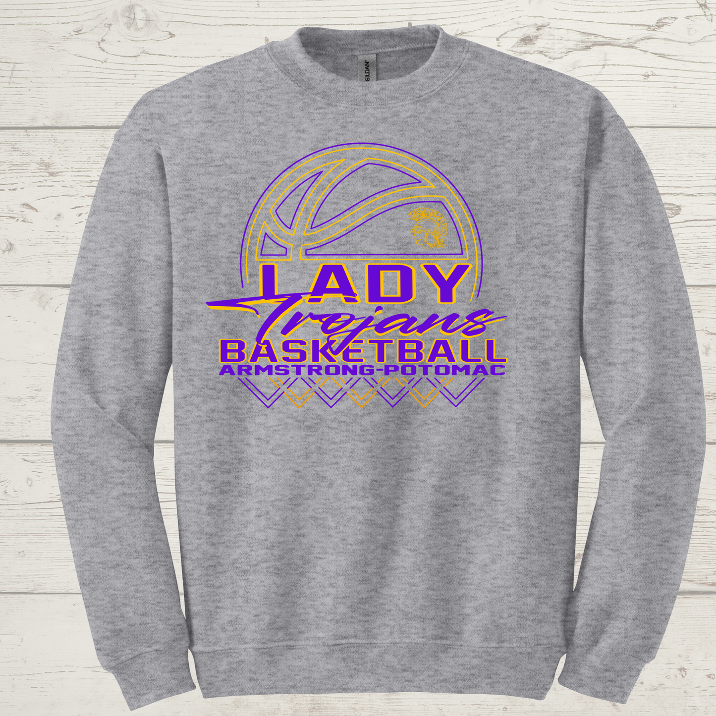Lady Trojans 1 Crewneck