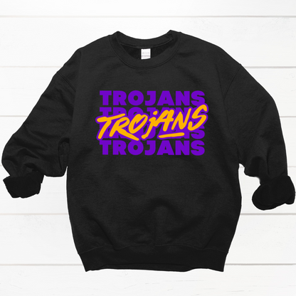 Trojans Stacked Crewneck
