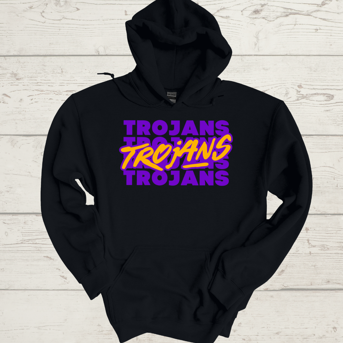 Trojans Stacked Hoodie