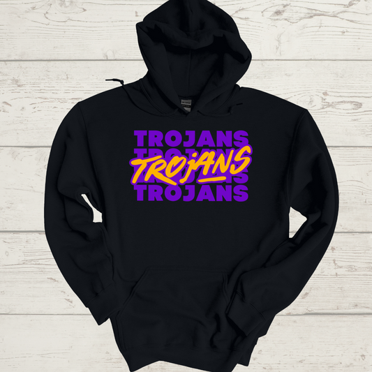 Trojans Stacked Hoodie