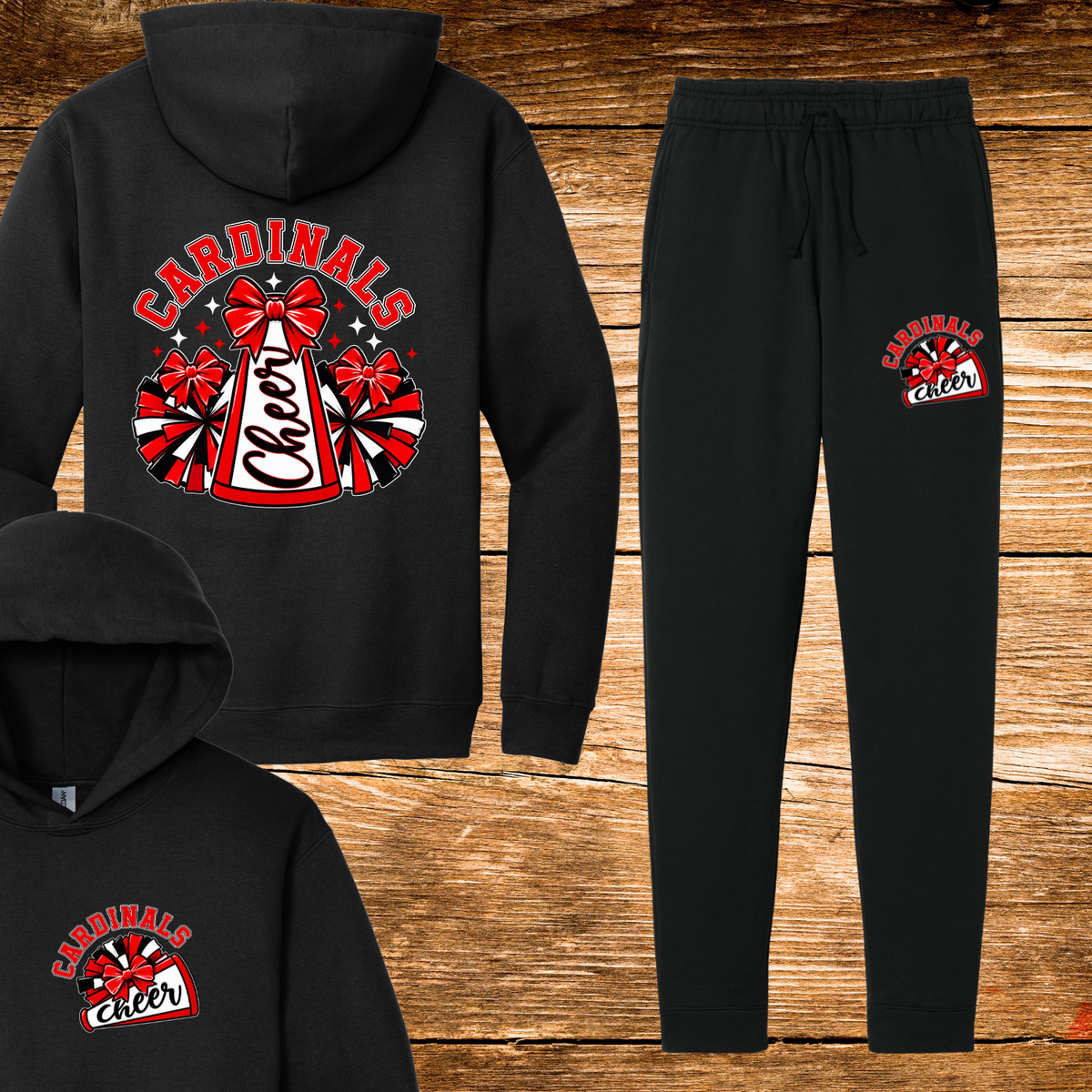 Cardinals Cheer Hoodie/Jogger Bundle