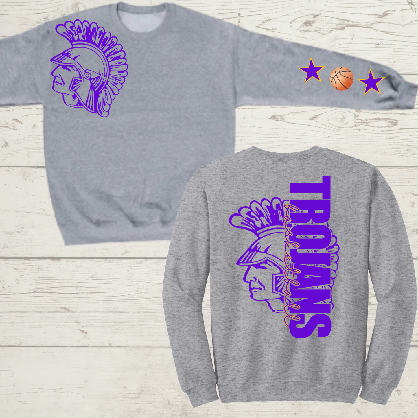 Trojans Basketball T/Crew/Hoodie