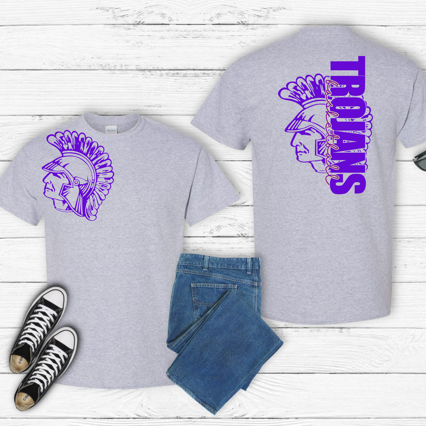 Trojans Basketball T/Crew/Hoodie