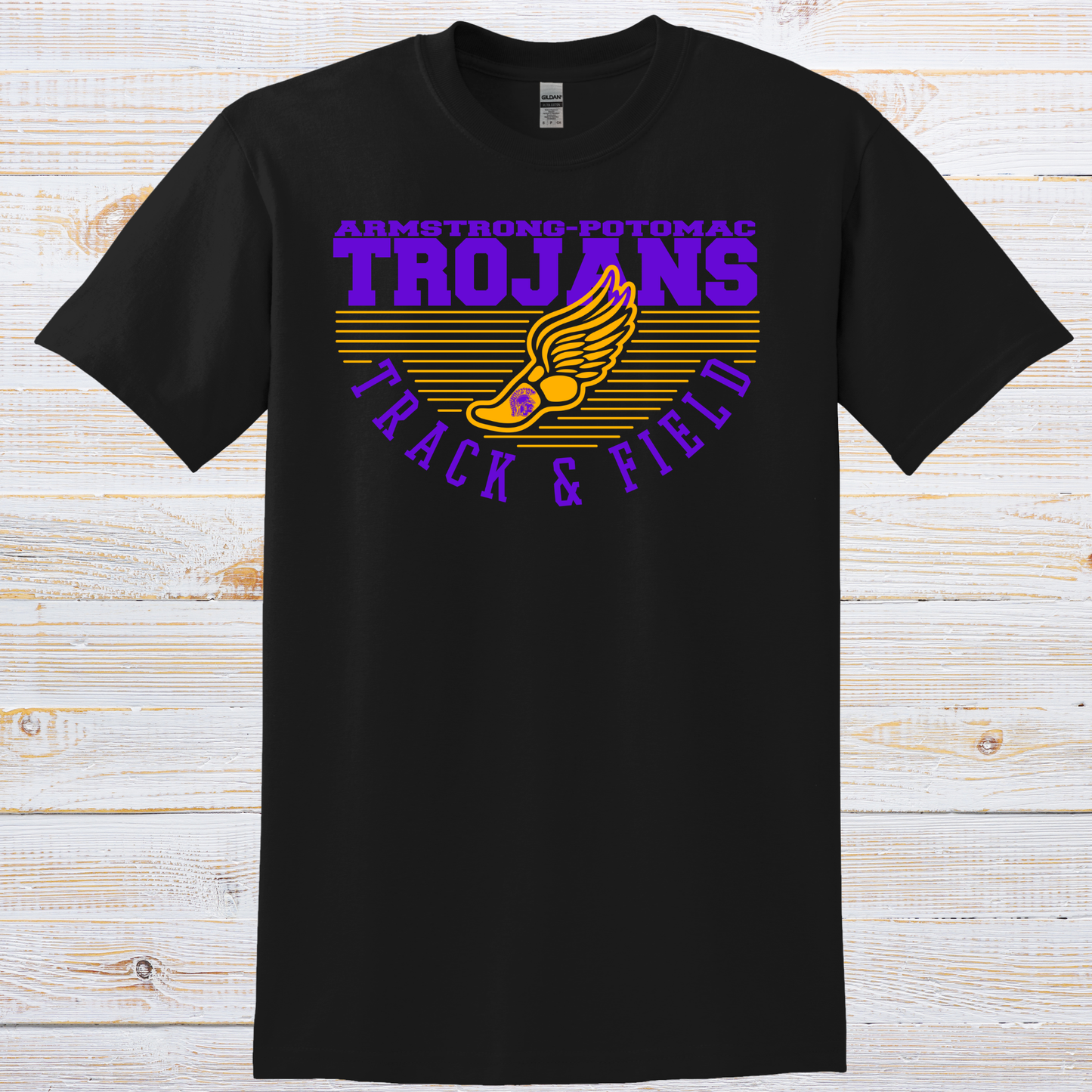 Trojan Track and Field Stripe