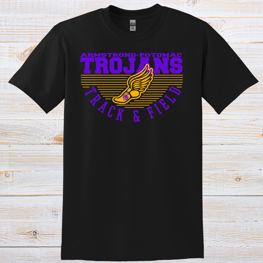 Trojan Track and Field Stripe