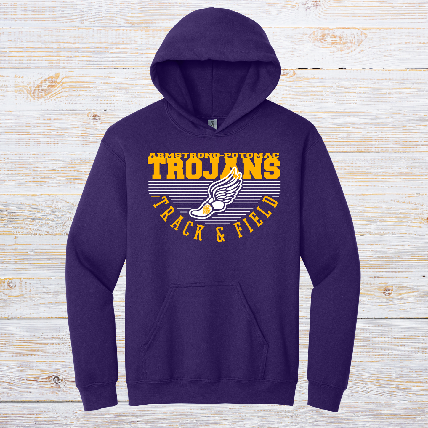 Trojan Track and Field Stripe
