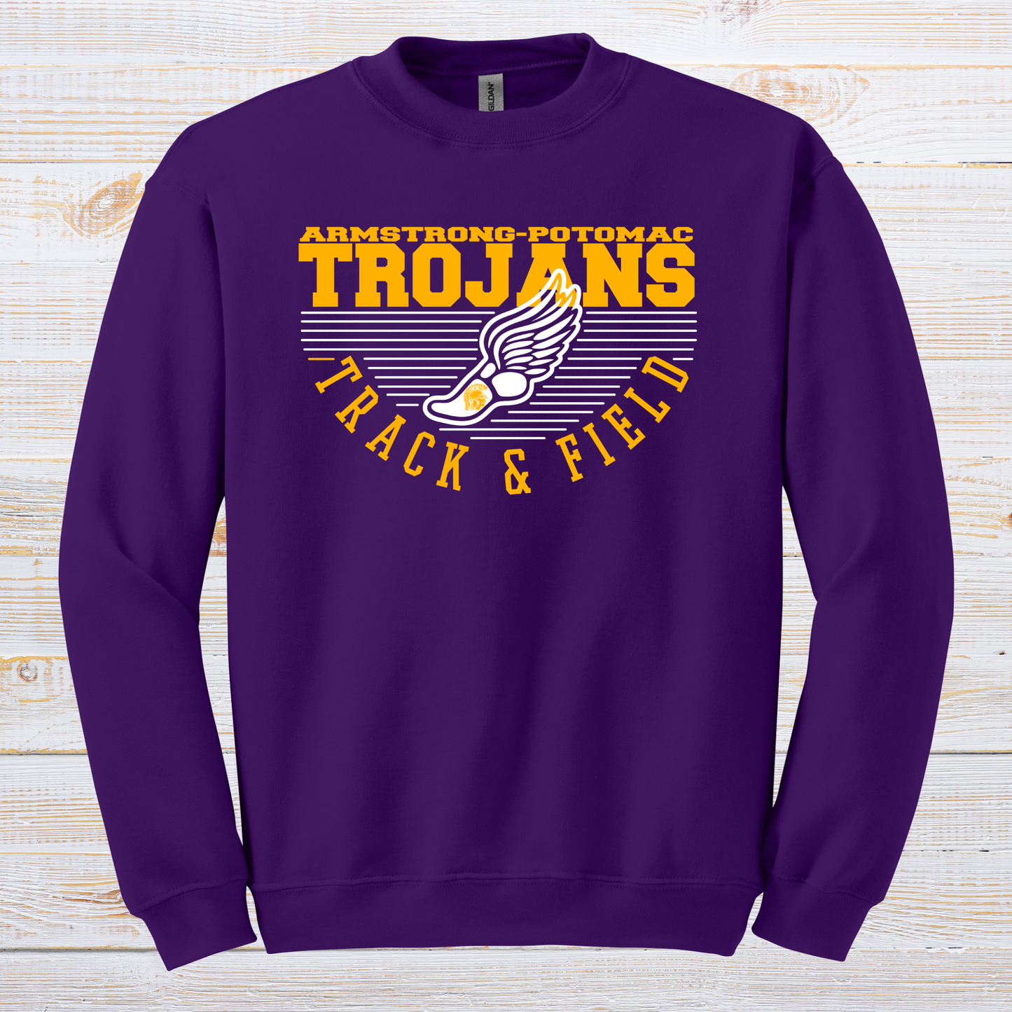 Trojan Track and Field Stripe