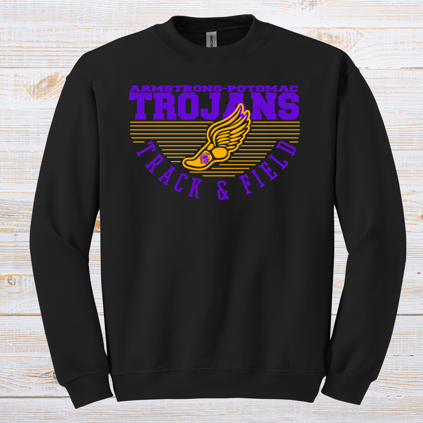Trojan Track and Field Stripe