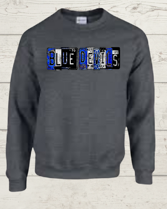 Blue Devils Collage Crewneck