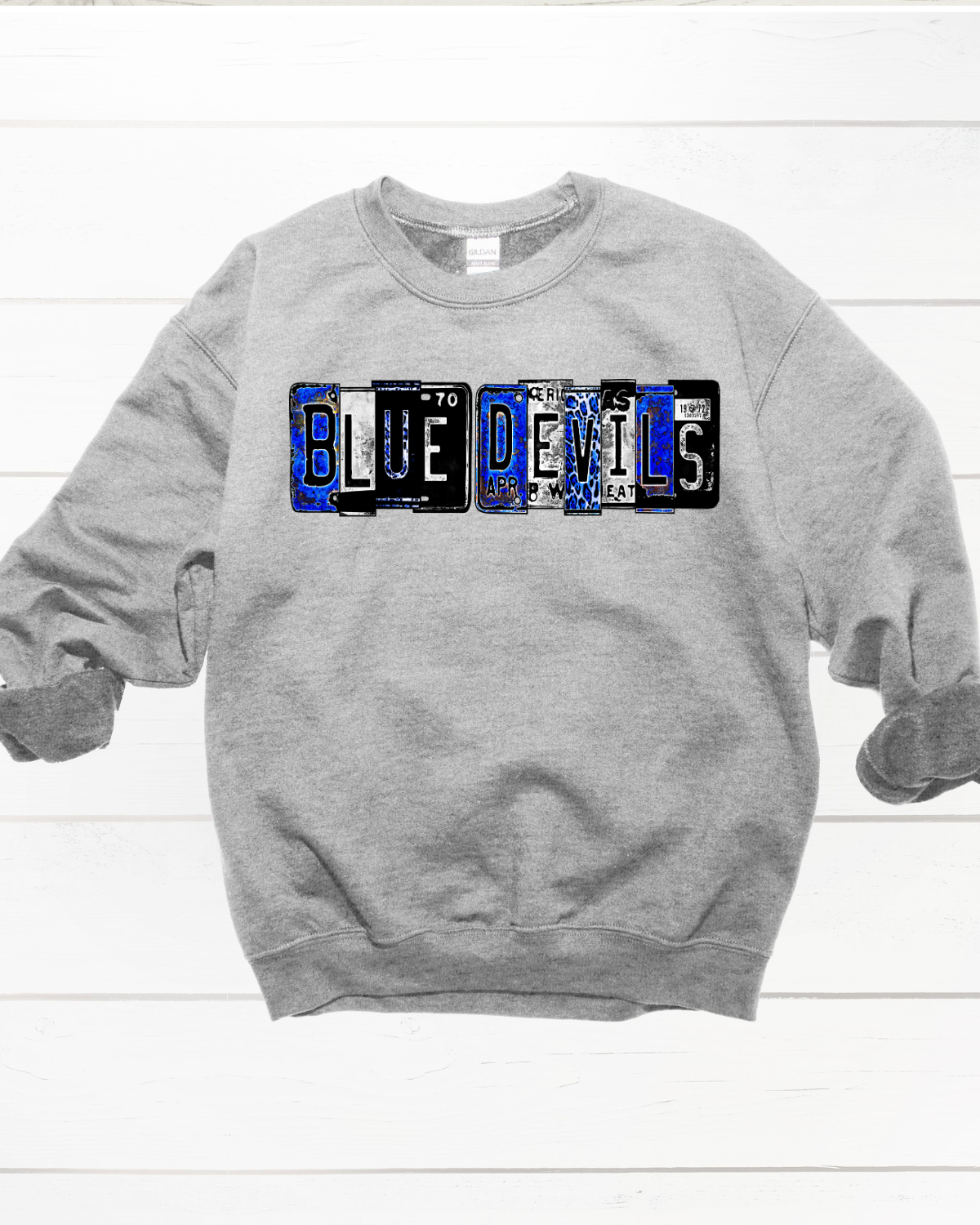 Blue Devils Collage Crewneck