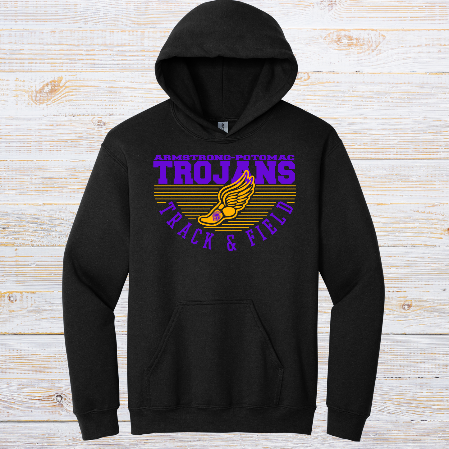 Trojan Track and Field Stripe