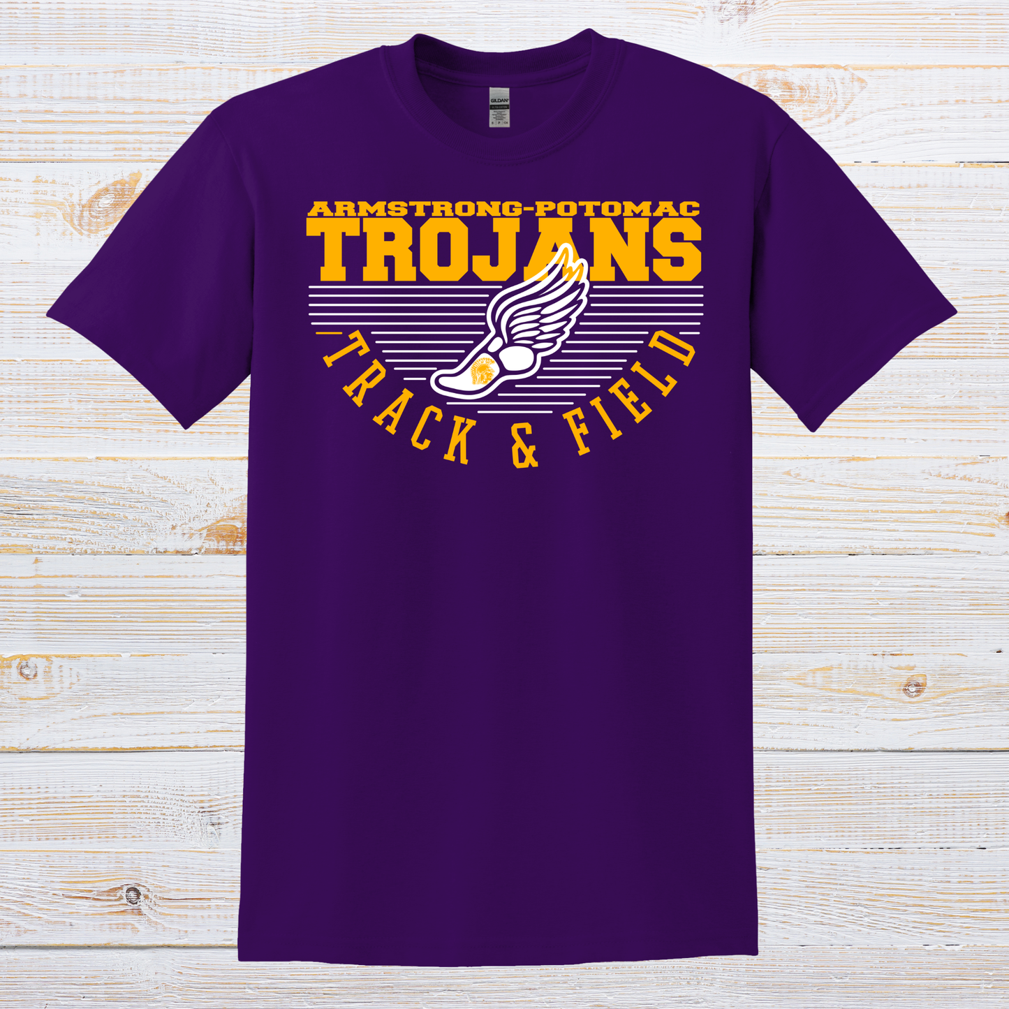 Trojan Track and Field Stripe